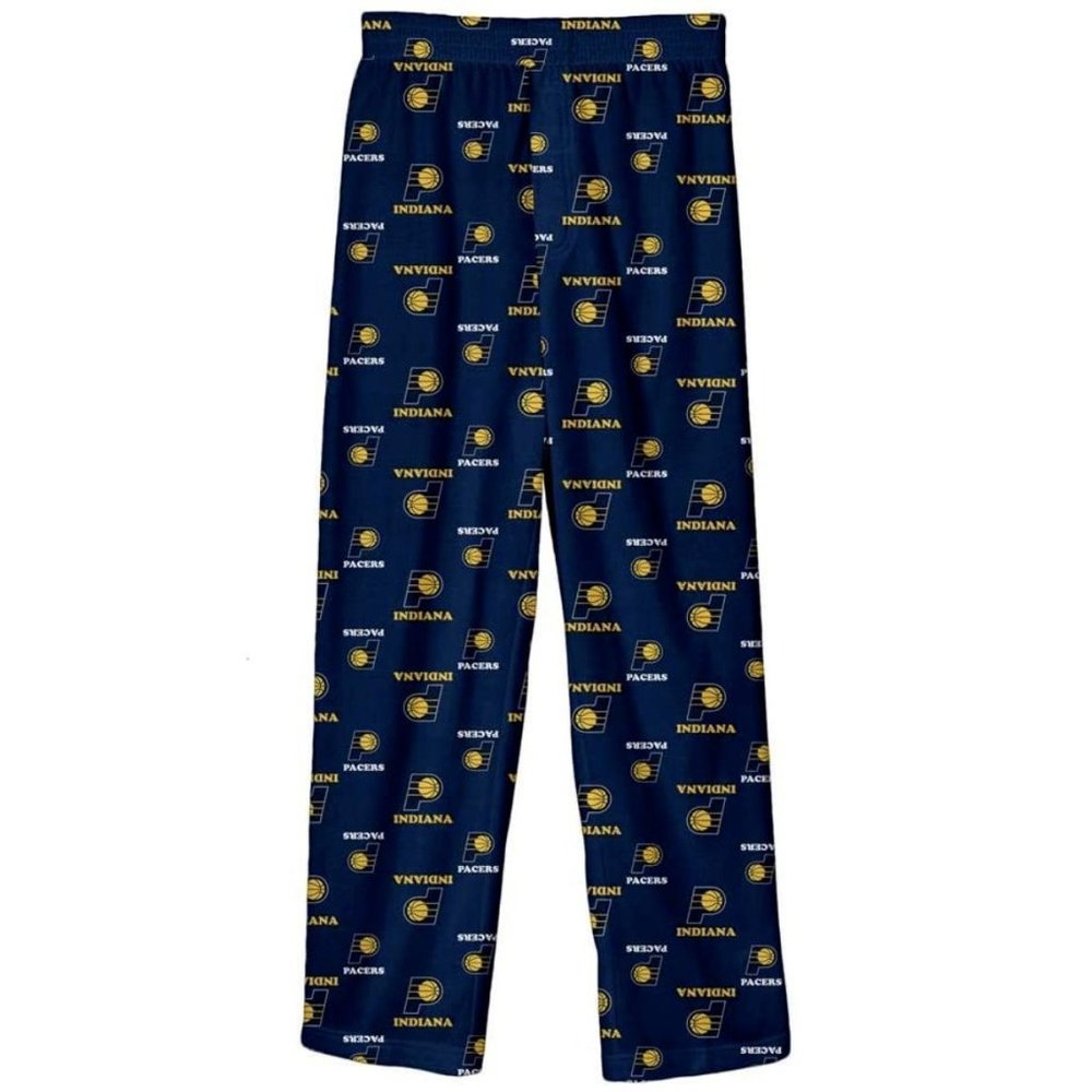 NWT NBA Youth Indiana Pacers Logo Flame Resistant Pajama Pants, XS (4/5)